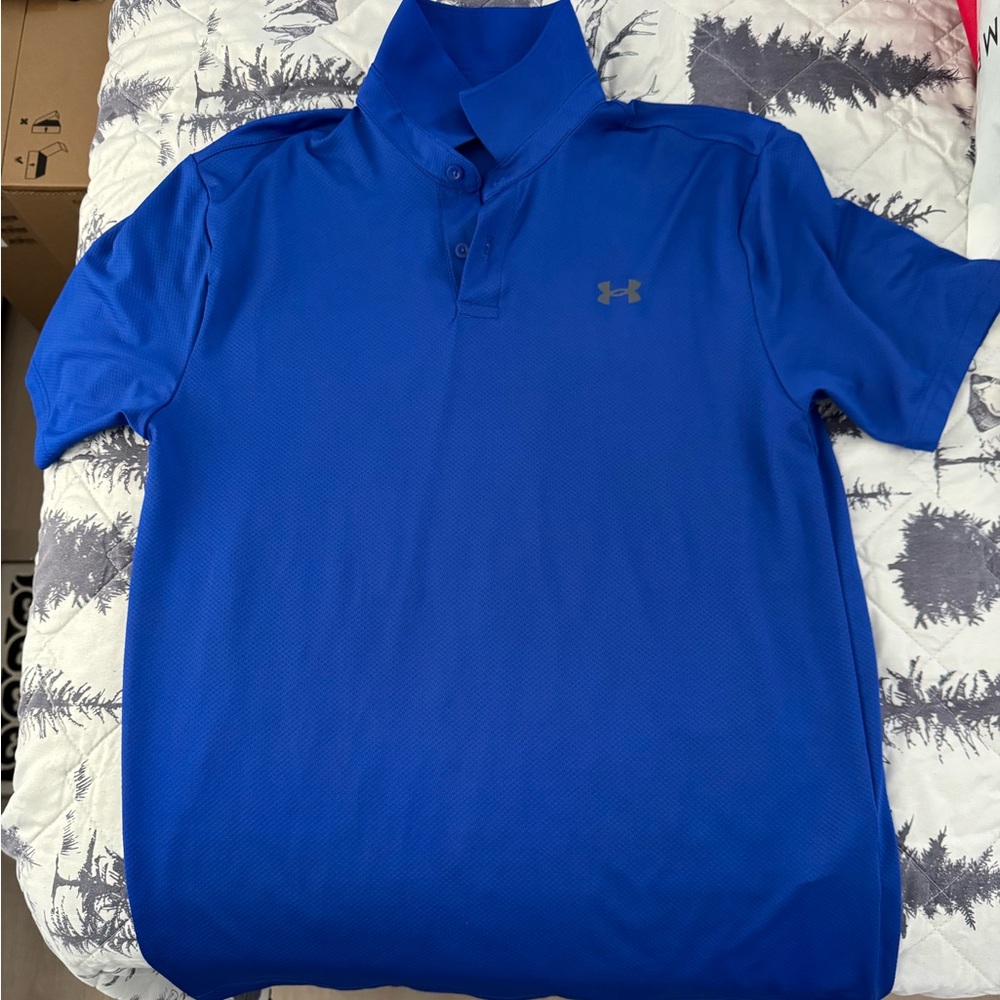Under Armour Men's Vibrant Blue Polo